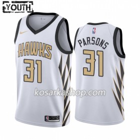Dres Atlanta Hawks Chandler Parsons 31 Nike 2019-20 Bijela City Edition Swingman - Dječji